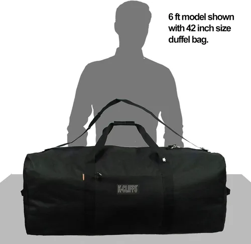 Miniatura 8 de Bolsa de viaje de alta resistencia para equipos equipo de viaje bolsa de techo Negro 42 pulgadas Básico