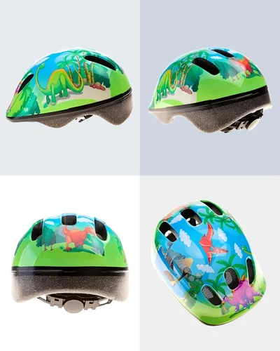 Miniatura 7 de Cascos para niños y niñas, casco de bicicleta multideportivo ajustable desde niños pequeños hasta jóvenes con certificado CPSC Flor azul