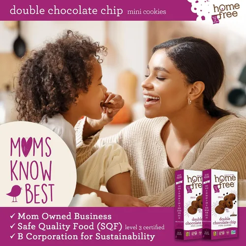 Miniatura 6 de Homefree Mini Caja de Galletas con Doble Chispas de Chocolate, Sin Gluten, Sin Nueces, Vegano, Seguro para la Escuela y Refrigerio Amigable