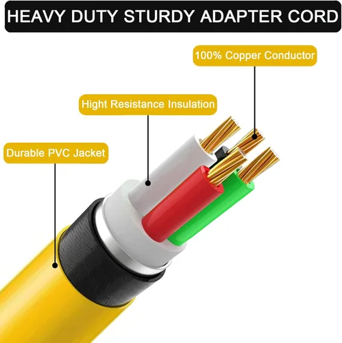 Miniatura 4 de Cable adaptador de soldador, NEMA 14-50P macho a 6-50R hembra, enchufe RV 50 Amp 4 clavijas a 3 clavijas adaptador de enchufe soldador, adaptador