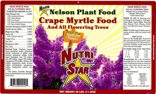 Miniatura 3 de Crape Myrtle & All Flowering Trees Desert Willow Mimosa Orchid Tree Contenedor para interiores y exteriores, fertilizante granular cultivado