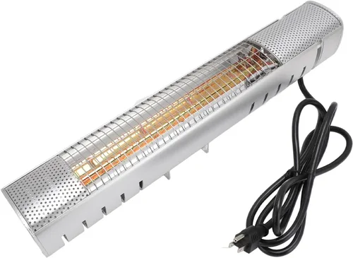 Miniatura 3 de 1500W Infrared Outdoor Electric Space Heater, IP65 30 Square Meters Coverage, 3S Fast Heating for Indoor Outdoor Wall, Ideal for Home Backyard