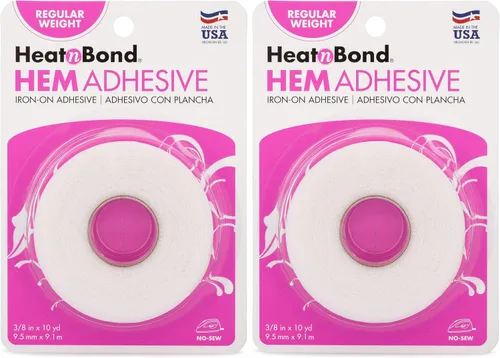 Miniatura 4 de HeatnBond Adhesivo de plancha para dobladillo, peso regular, negro
