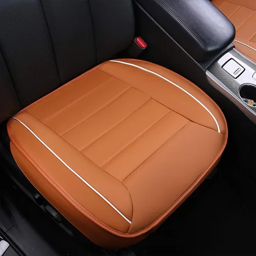 Miniatura 9 de Funda para asiento delantero de automóvil, cojín de ajuste universal, transpirable, antideslizante, para automóvil, camión, oficina, piel sintética