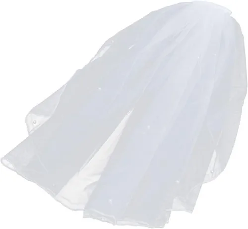 Miniatura 4 de Eioflia Velo de novia corto, velo para novias, velo de novia corto de 2 niveles velos de tul para novia, velo de niña de flores con cinta de peine