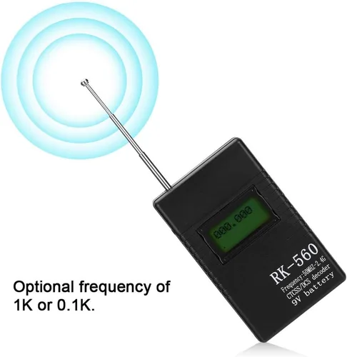 Miniatura 3 de Contador de frecuencia portátil de mano, prueba de radiofrecuencia precisa de frecuencia de 50MHz-2.4Ghz, con antena de una llave, conveniente