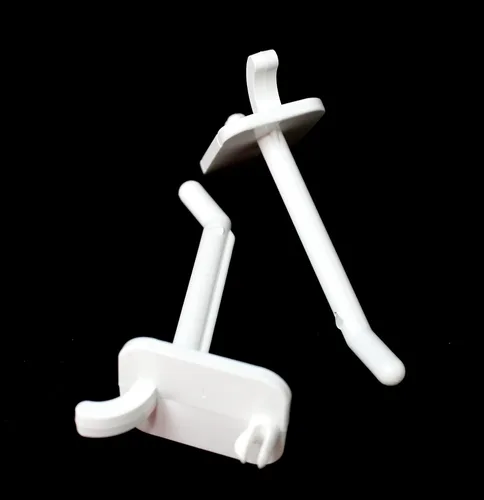 Miniatura 8 de JSP Manufacturing Ganchos de plástico blanco para garaje/herramientas/almacenamiento/organización/joyería/manualidades - 2 pulgadas, 4 pulgadas o 6
