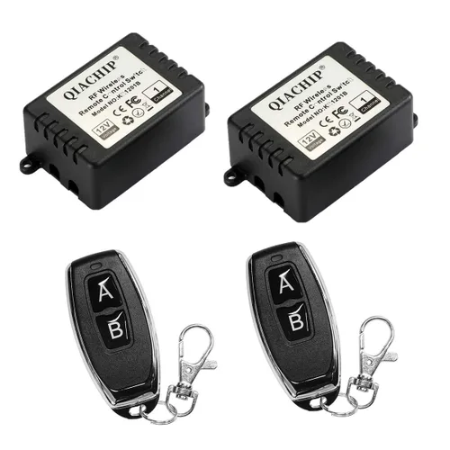 Miniatura 9 de QIACHIP DC 12V 1CH 433MHz control remoto inalámbrico de relé RF interruptor momentáneo de luz transmisor con receptor (1 relé)