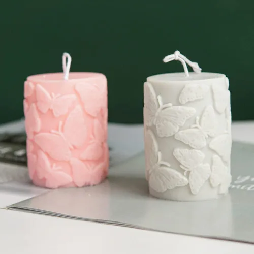 Miniatura 4 de Moldes de vela de pilar, moldes de vela de silicona 3D, molde en forma de escultura en relieve, molde de fondant de diseño novedoso para hacer velas