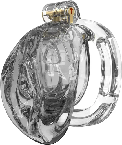 Jaula de castidad de silicona suave para hombres, diseño de clítoris y vagina con cinturón de castidad ajustable, cómodo de uso a largo plazo
