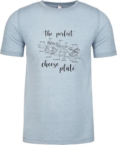Miniatura 18 de Moonlight Makers Camiseta gráfica para hombre, camiseta divertida, camisas con refranes de queso, gris jaspeado o índigo