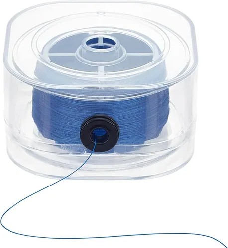 Miniatura 10 de PH PandaHall Hilo de cuentas de 0.008 in, cuerda de hilo de algodón encerado de 218 yardas para cuentas de semillas, hilo de coser, cordón de hilo
