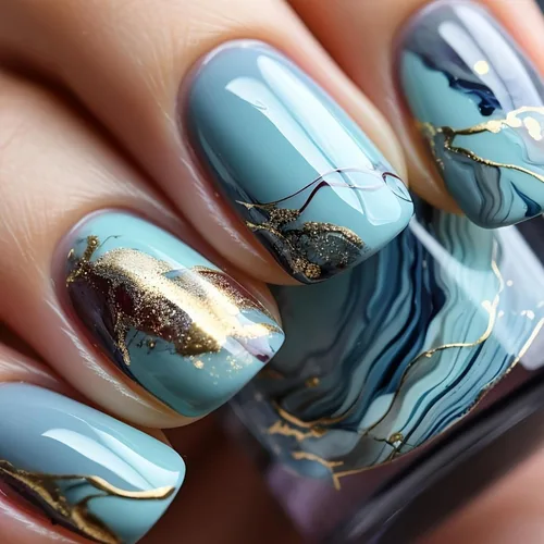 Miniatura 13 de Uñas postizas cuadradas cortas a presión, uñas postizas de color rosa, de cobertura completa, uñas postizas con purpurina plateada con diseños