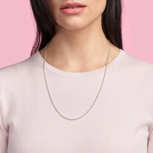 Miniatura 3 de Pandora Cable Chain Necklace- Classic Chain Necklace with Lobster Clasp - Great Gift for Women - Sterling Silver Adjustable Necklace, With Gift Box