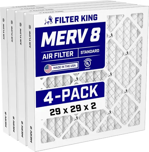 Miniatura 264 de Filter King Filtro de aire 6x6x1 Paquete de 4 Filtros plisados MERV 8 HVAC para horno A/C Fabricado en Estados Unidos Tamaño real: 5.5 x 5.5