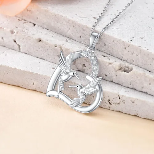 Miniatura 5 de Regalos para el día de la madre, plata de ley 925, collar de animales para madre e hija, regalos de joyería de animales lindos para mujeres, niñas