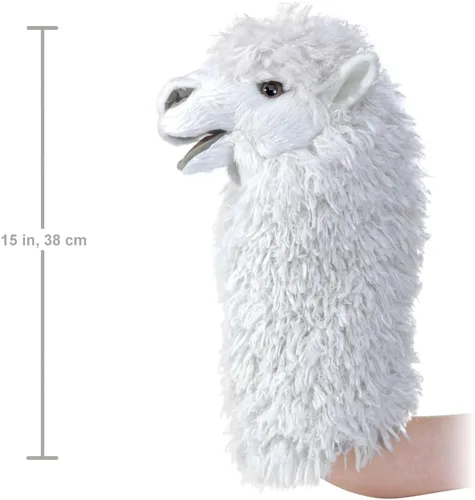 Miniatura 3 de Folkmanis Títere de Alpaca Escenario, Blanco (2885)