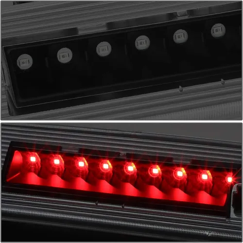 Miniatura 3 de DNA MOTORING 3BL-DNIT07-LED-BK-SM Luz de freno LED de tercera cola con carcasa negra [compatible con Dodge Nitro 07-12] Negro humo