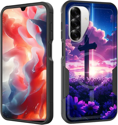 Miniatura 253 de Funda magnética para Galaxy A16 5G, [compatible con MagSafe] [protección contra caídas de grado militar] Funda resistente a prueba de golpes