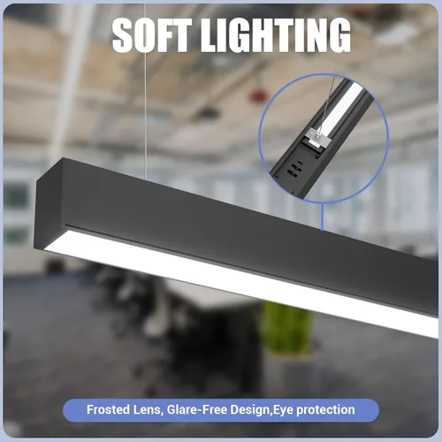 Miniatura 8 de Luz lineal LED de 4 pies, luz arriba y abajo de 50/45/40/35/30W, CCT de 3000/4000/5000K, luminarias lineales comerciales y residenciales