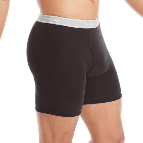 Miniatura 3 de Hanes Calzoncillos tipo bóxer para hombre, ropa interior de algodón suave y transpirable con cintura ComfortFlex, paquete múltiple