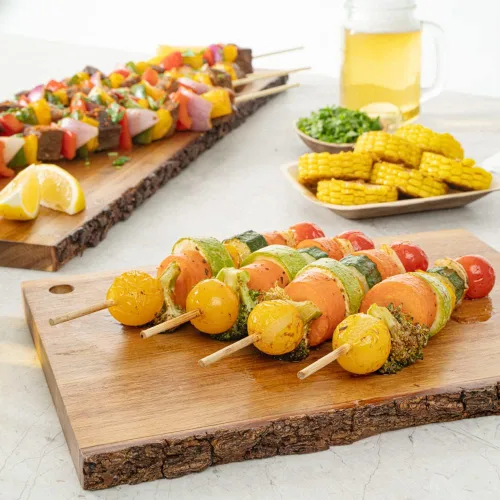 Miniatura 12 de Restaurantware Robata - Pinchos para asar de 8 pulgadas, 100 pinchos de alta resistencia, pinchos de bambú desechables congelables para verduras