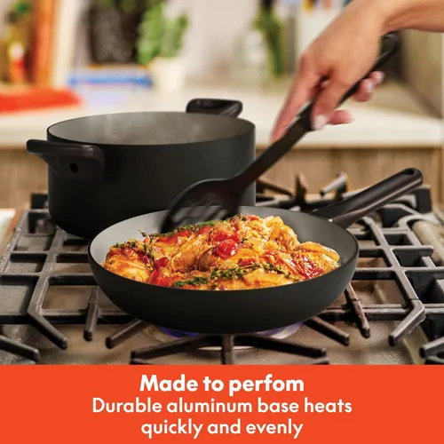 Miniatura 5 de BELLA Juego de 21 piezas para la cocina con revestimiento antiadherente de cerámica EverGood™, apto para lavavajillas y horno, compatible con todas