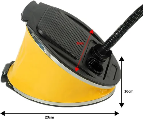 Miniatura 2 de Bomba de pie de 3L, bomba infladora de aire de fuelle para juguetes inflables de piscina, pelotas de boyas de agua, bomba de aire manual portátil