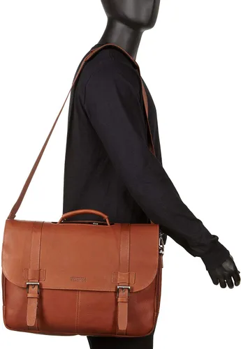 Miniatura 12 de Kenneth Cole REACTION Show Business - Bolsa de mensajero de cuero colombiano para portátil de negocios de 16 pulgadas