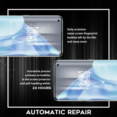 Miniatura 5 de Orzero Protector de pantalla de TPU compatible con OnePlus 9 Pro (no de vidrio), con herramienta de alineación, alta definición, sin burbujas