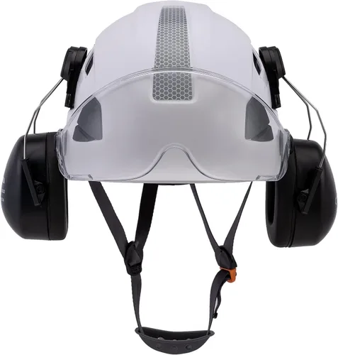 Miniatura 8 de Casco de protección para los oídos y visera ANSI Z89.1 con ventilación ABS forestal, arborista, árbol, construcción, construcción, protección
