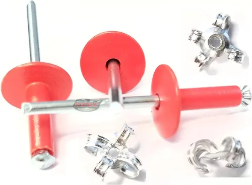 Miniatura 9 de Remaches Pop de aluminio negro plano de 3/16 "cabeza grande explosión de plátano Peel Back Fasteners .125 - .560 Grip Range