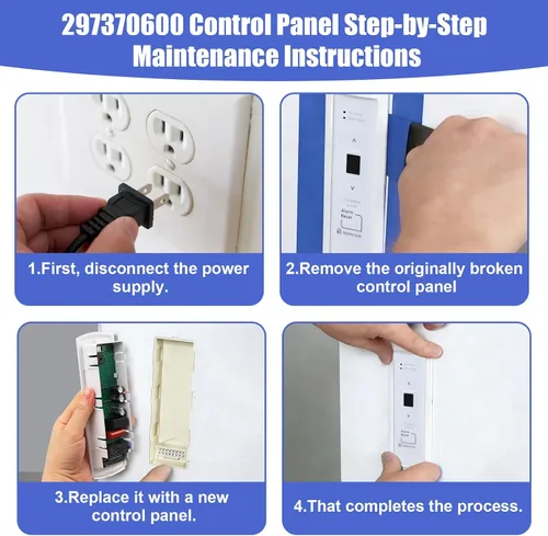 Miniatura 7 de Placa de control electrónico del congelador 297370600 - Sustituye a 297241800, 297366100