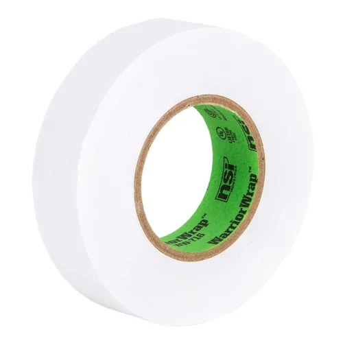Miniatura 11 de NSI WW-716-WT WarriorWrap General Cinta eléctrica de vinilo de 7 mil, 3/4" de ancho, 60' de largo, blanco