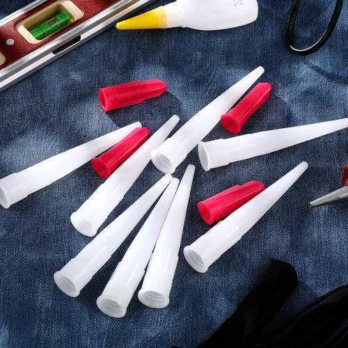 Miniatura 6 de Boquilla de extensión de calafateo de 40 piezas, boquillas de plástico, repuesto para pistola de calafateo para guardar aplicador, suministros