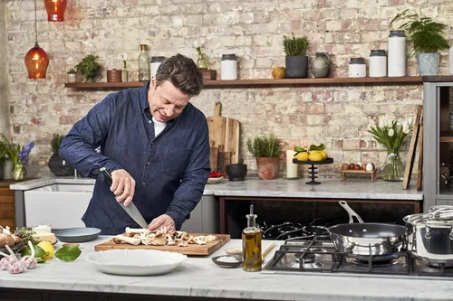 Miniatura 5 de Jamie Oliver by Tefal Cooks - Sartén clásica de acero inoxidable (7.9 in)