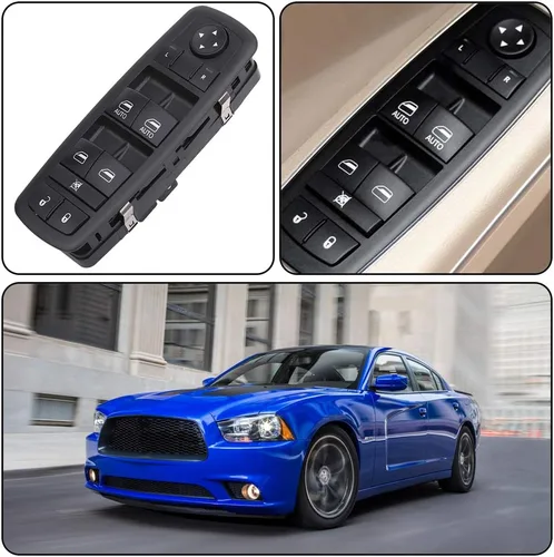 Miniatura 7 de Obaee Interruptor de ventana delantera izquierda 68231805AA compatible con Chrysler 300 2011-2012, Chrysler 200 2015-2017, Dodge Charger 2011-2014