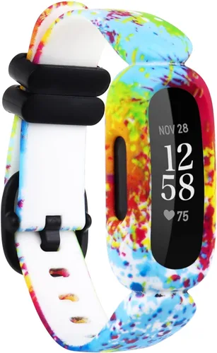 Miniatura 9 de Compatible con Fitbit Ace 3 bandas para niños, diseño suave impreso floral, accesorios de repuesto para Fitbit Ace 3 niños y niñas