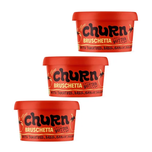 Miniatura 13 de Churn Mantequilla de ajo y chalota, mantequilla saborizada mezclada con mantequilla orgánica alimentada con pasto (5.5 onzas, paquete de 3), sin