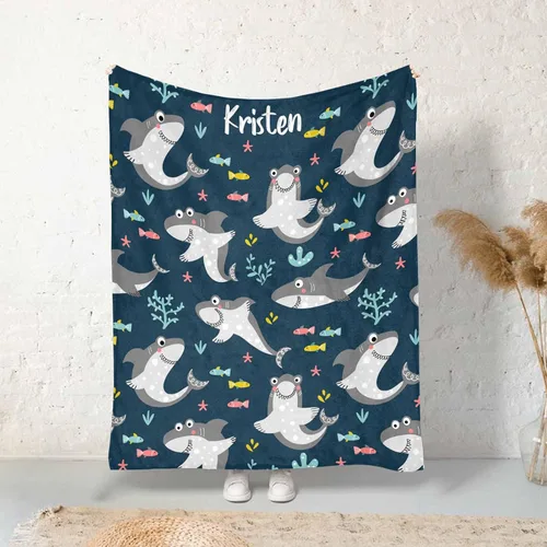 Miniatura 106 de Artsadd Manta de bebé personalizada para niños y niñas con nombre, manta personalizada con nombre de bebé con patrón de unicornio, manta