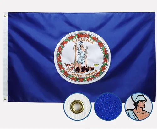 Miniatura 8 de Bandera del estado de Nuevo México de doble cara 3 x 5 para exteriores, las banderas NM de larga duración, nailon 210D resistente, rayas cosidas