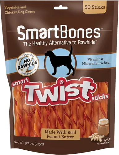 Miniatura 2 de Smartbones 1200 unidades Twists-mantequilla de maní, talla única (paquete de 24)