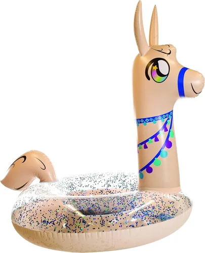Miniatura 8 de PoolCandy Tubos inflables de piscina y anillos de natación para animales Beige