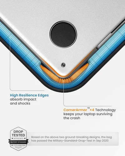 Miniatura 4 de tomtoc Funda protectora 360 para MacBook Pro M4/M3/M2/M1 de 16 pulgadas 2024-2019, resistente al agua, para Dell XPS 16 Plus, el nuevo Razer Blade