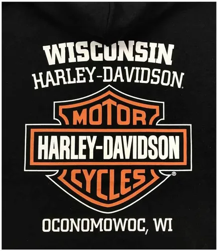 Miniatura 2 de Harley-Davidson Sudadera con capucha para hombre Bar & Shield Logo - Negro 30297503