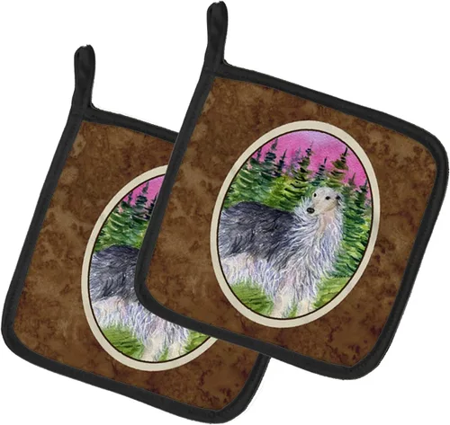 Miniatura 279 de Caroline's Treasures SS8617PTHD - Juego de soportes para ollas de cocina resistentes al calor, almohadillas calientes para horno para cocinar, Husky