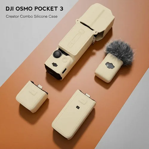 Miniatura 2 de Funda protectora para cámara DJI Osmo Pocket 3/Xtra Muse, funda de silicona suave con protección de pantalla y micrófono, ligera, antiarañazos