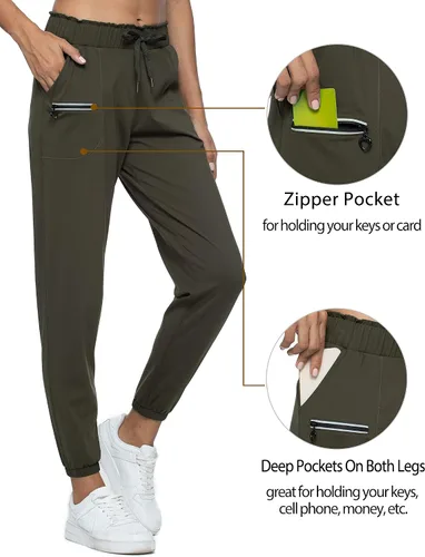 Miniatura 112 de Kcutteyg - Pantalones deportivos con bolsillos para mujer, diseño suave, ligero y de secado rápido, para entrenamiento, gimnasia, yoga y correr