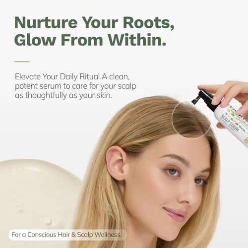Miniatura 2 de Suero para el cuero cabelludo para la pérdida de cabello: reduce la caída del cabello y mejora la salud del cuero cabelludo, ayuda con los signos