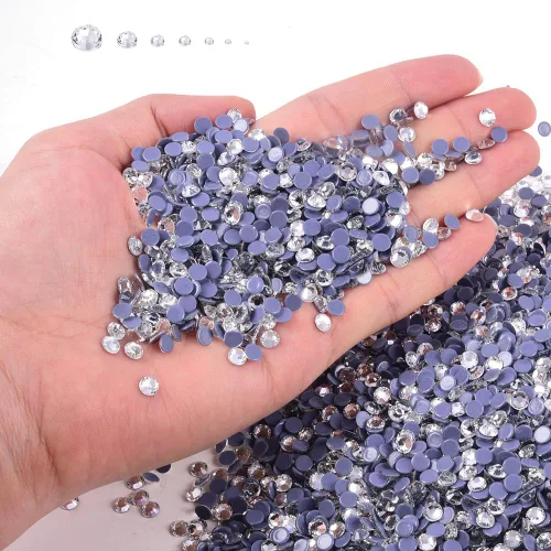 Miniatura 6 de Diamantes de imitación Hotfix SS10, 1440 unidades de diamantes de imitación de fijación en caliente para manualidades, ropa, decoración, cristal SS10